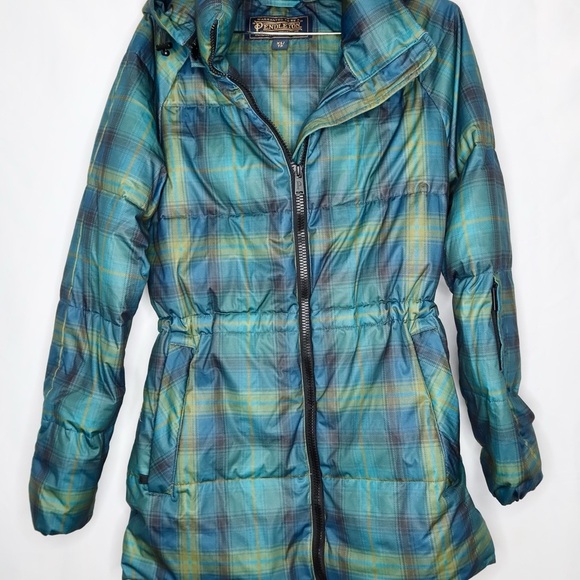 Pendleton Women's Blue Plaid Hooded Jacket - Picture 2 of 11